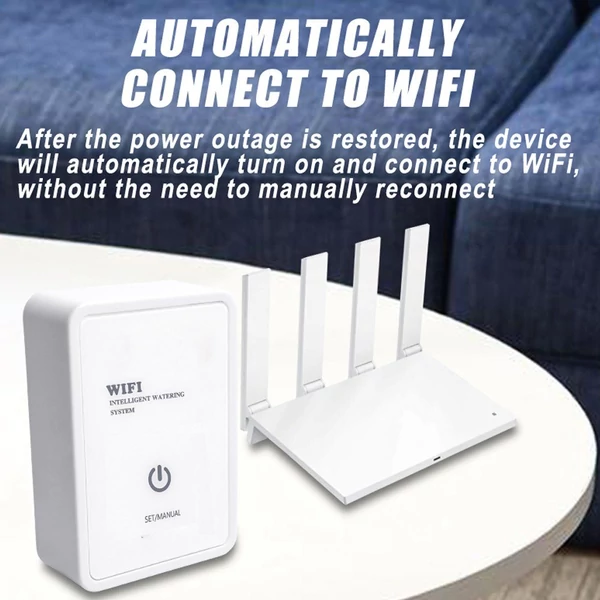 Tuya WIFI automatikus öntözőeszköz Intelligens időzített csepegtető öntözőrendszer támogatása Távoli APP vezérlés kerti terasz cserepes növényekhez