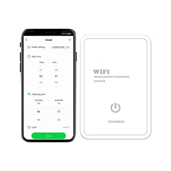 Tuya WIFI automatikus öntözőeszköz Intelligens időzített csepegtető öntözőrendszer támogatása Távoli APP vezérlés kerti terasz cserepes növényekhez