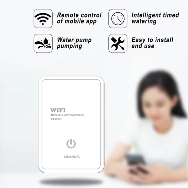 Tuya WIFI automatikus öntözőeszköz Intelligens időzített csepegtető öntözőrendszer támogatása Távoli APP vezérlés kerti terasz cserepes növényekhez