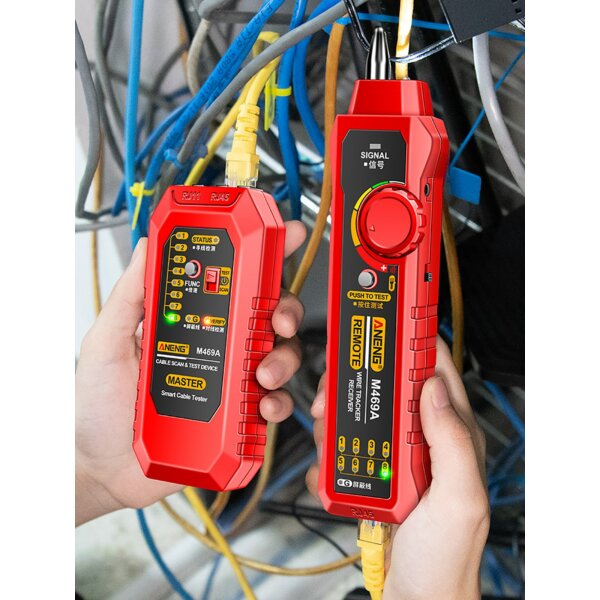 ANENG M469A hálózati többfunkciós kábelkereső interferencia-ellenőrző műszer - Piros
