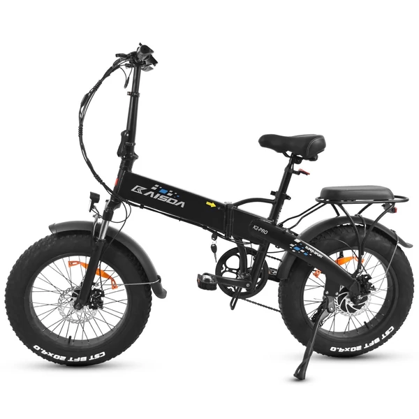 KAISDA K2 Pro összecsukható elektromos hegyikerékpár 350W motor SHIMANO 21 sebességes, intelligens APP vezérléssel - Fekete