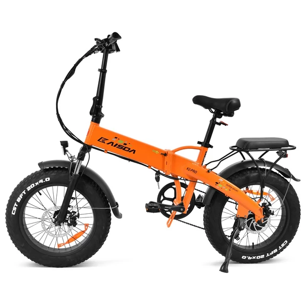 KAISDA K2 Pro összecsukható elektromos hegyikerékpár 350W motor SHIMANO 21 sebességes, intelligens APP vezérléssel - Narancs