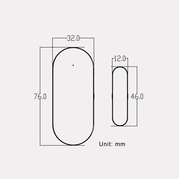 Tuya WIFI vezeték nélküli ajtómágneses bemeneti érintkező érzékelő otthoni biztonsághoz