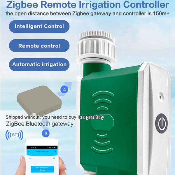 Tuya ZigBee automatikus öntözésvezérlő időzítő kerti csepegtető