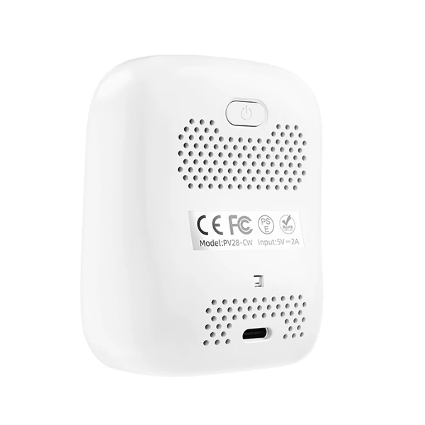 Tuya Wifi hordozható levegőminőség-mérő 8 az 1-ben PM1.0 PM2.5 PM10 CO2 TVOC HCHO hőmérséklet- és páratartalom-mérő LCD színes képernyős szén-dioxid-érzékelő idő- és dátumkijelző funkcióval