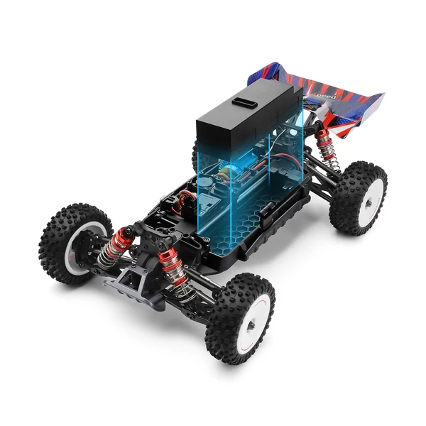 WLtoys 124008 távirányító terepjáró autó 1/12 2,4 GHz 4WD 60 km/h (11,1 V 2000 mAh akkumulátor)