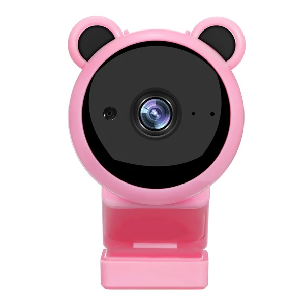 1080p webkamera mikrofonnal - Pink