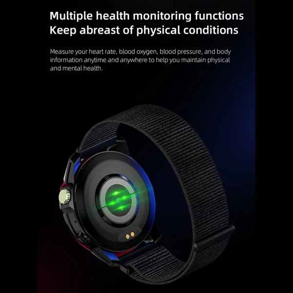 LOKMAT ZEUS 2 PRO okosóra 1,45 hüvelykes TFT LED teljes érintőképernyős BT hívás Fitneszkövetős karkötő - Fekete