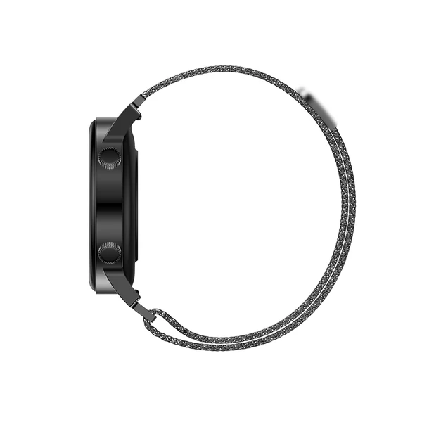 MK30 1,3 hüvelykes 360x360 AMOLED teljes érintőképernyős női okos sportóra - Fekete