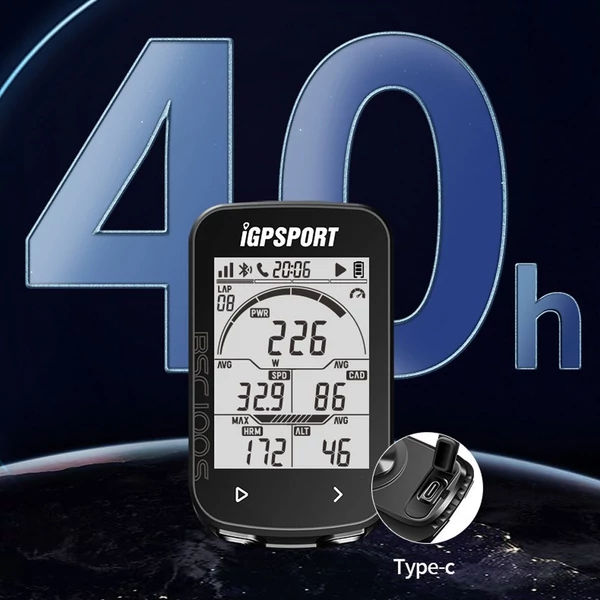 IGPSPORT BSC100S 2,6 hüvelykes GPS kijelző ciklus vezeték nélküli sebességmérő, digitális stopper IPX7 vízálló