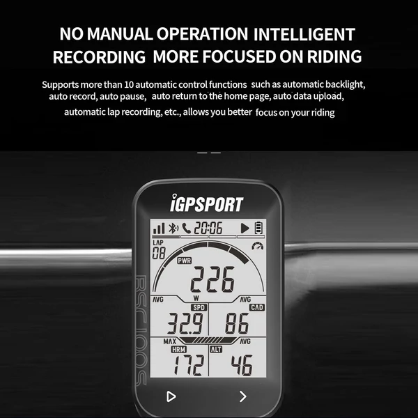 IGPSPORT BSC100S 2,6 hüvelykes GPS kijelző ciklus vezeték nélküli sebességmérő, digitális stopper IPX7 vízálló