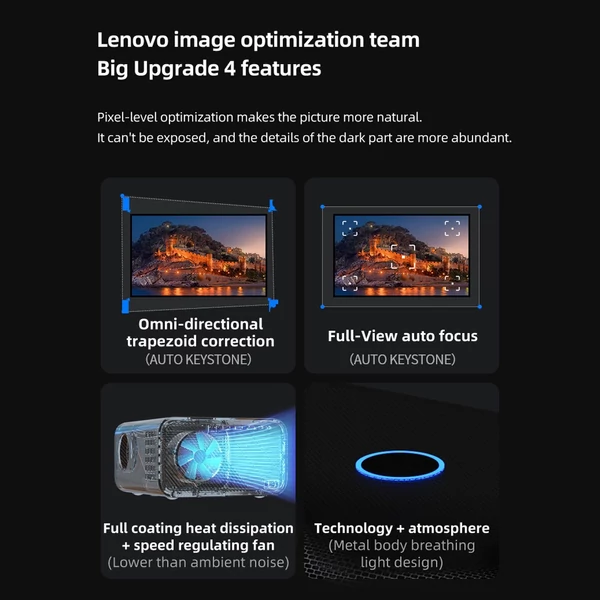 Lenovo Thinkplus Air H6 mini projektor 1080P 700 ANSI Lumens házimozi
