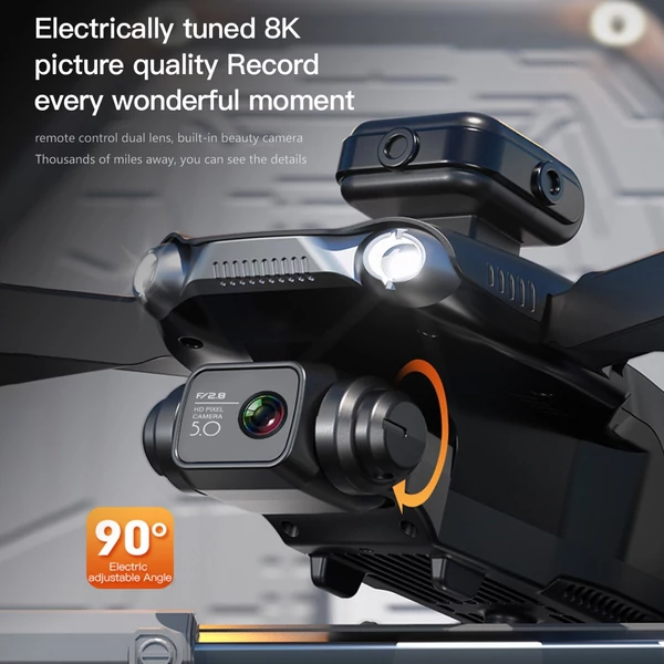 V28 távirányító 5G drón WIFI 8K kettős kamera (GPS nélkül) - 2 akkumulátor