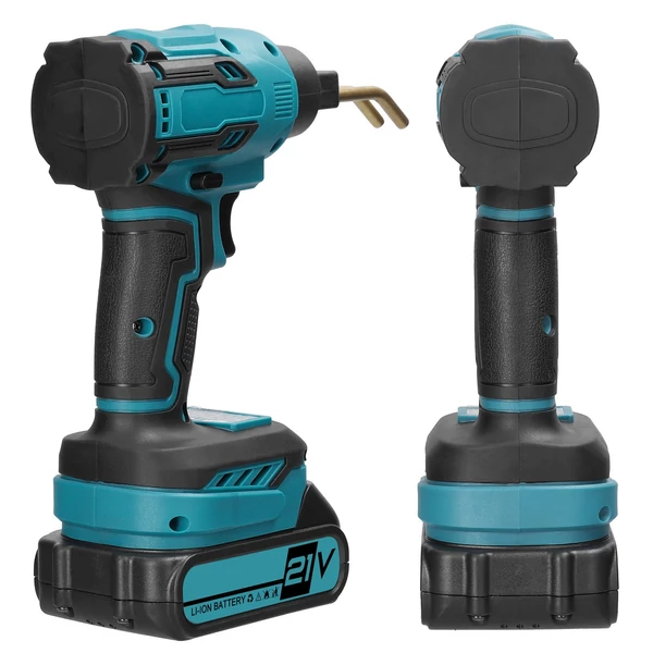 Hordozható kézi műanyag hegesztőgép autópanel repedés-javító készlet hővágó tűzőgép műanyagjavító szerszám LED lámpával (1db akkumulátor)