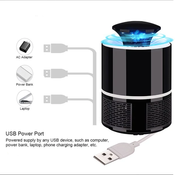 Elektronikus USB tápellátású LED lámpa - Fekete