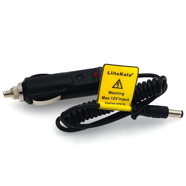 LiitoKala Lii-500 4 nyílásos LCD legokosabb akkumulátortöltő készlet autós töltő EU adapterrel