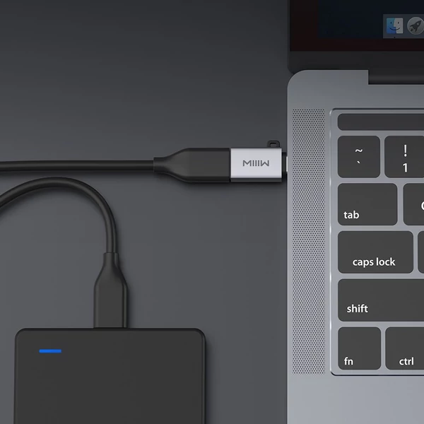 MIIIW USB Type-C OTG Adapter Type-C USB 3.0 kábel átalakító gyors átvitel - Szürke