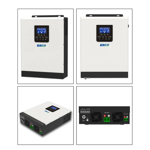 2400W 3KVA 24V 220V szoláris inverter otthoni napelemes rendszerhez Pure SineWave PWM napelemes újratöltő vezérlő akkumulátor töltő inverter