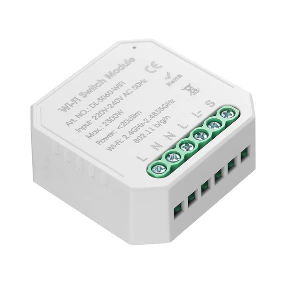 Tuya MINI DIY egyirányú intelligens kapcsoló - 4 db