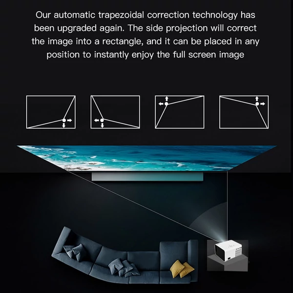 Lenovo Thinkplus Air H3S mini projektor 1080P házimozi 400 ANSI Lumen
