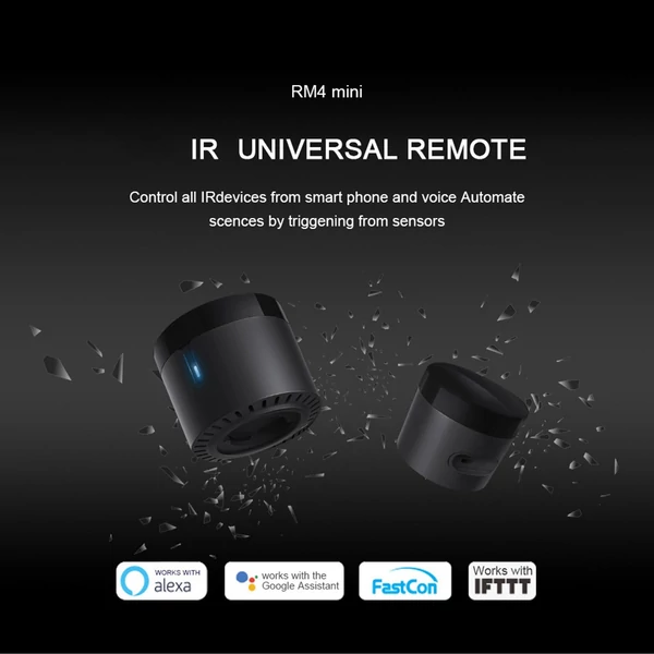 Broadlink RM4 Mini IR univerzális távirányító okos otthon automatikus Wi-Fi Infravörös