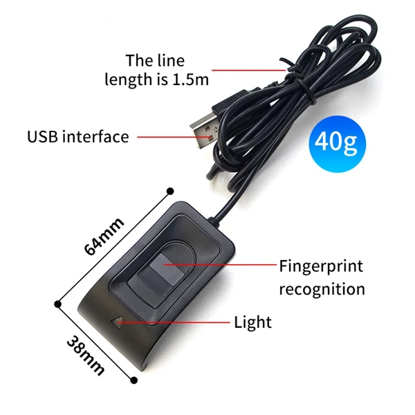 WA28 USB biometrikus ujjlenyomat olvasó