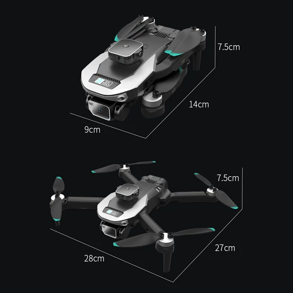 S150 WiFi FPV 8K kettős kamerás távirányítós drón akadályok elkerülése tárolótáskával - 1 akkumulátor