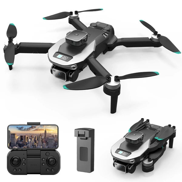 S150 WiFi FPV 8K kettős kamerás távirányítós drón akadályok elkerülése tárolótáskával - 3 akkumulátor