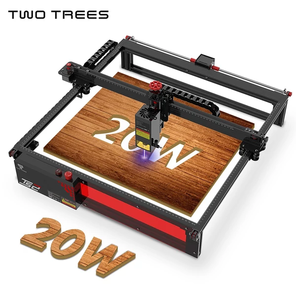 Two Trees TS2 20W lézergravírozó autofókusz Air Assist rendszerrel 410x410mm gravírozási terület