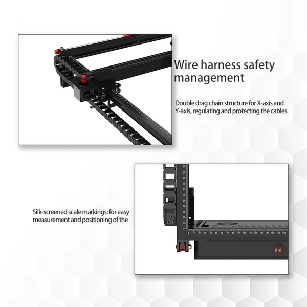 Two Trees TS2 20W lézergravírozó autofókusz Air Assist rendszerrel 410x410mm gravírozási terület