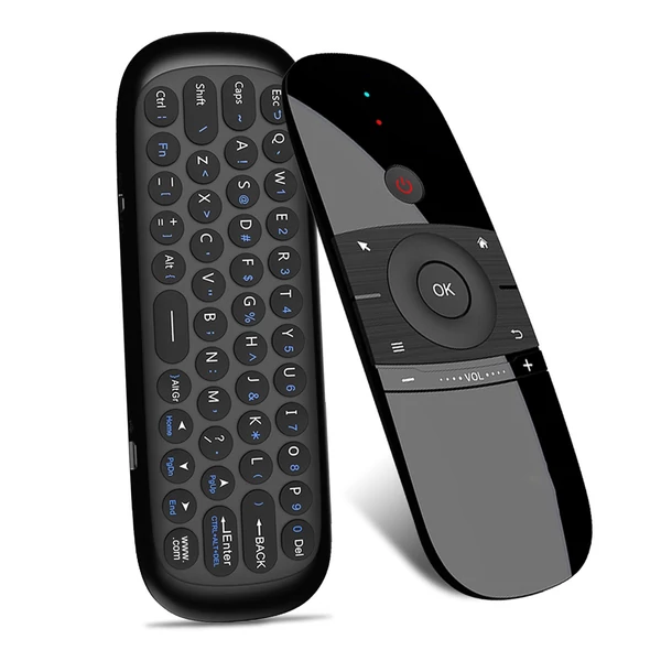 Wechip W1 vezeték nélküli QWERTY billentyűzet 2.4G Air Mouse távirányító