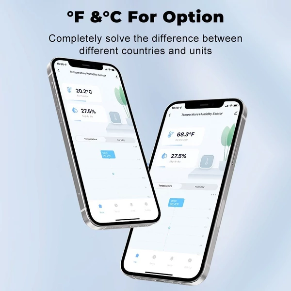 Tuya WiFi BT kettős üzemmódú hőmérsékleti páratartalom-mérő LCD háttérvilágítású kijelző