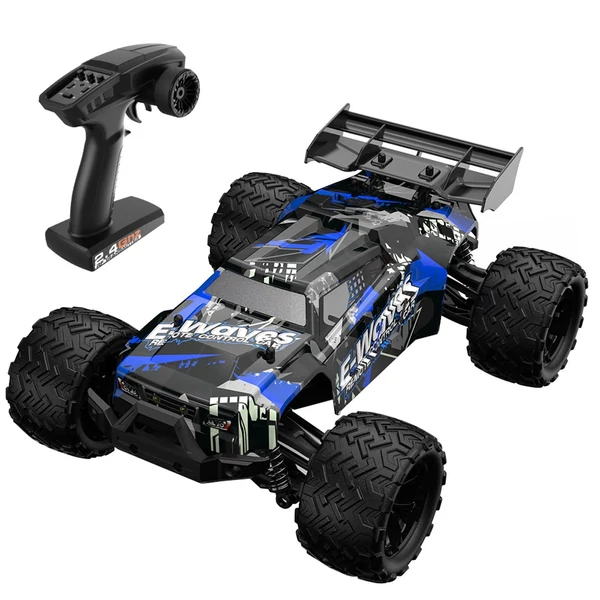 1/14 2.4GHz 45km/h távirányítós autó 4WD mászóautó - Kék, 1 akkumulátor