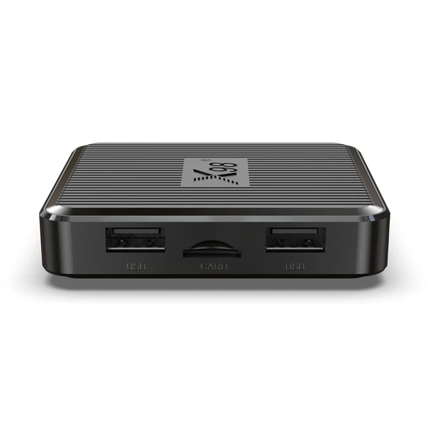 X98Q Android 11.0 Smart TV Box Amlogic S905W2 UHD 4K médialejátszó 2.4G/5G kétsávos WiFi AV1 VP9 H.265 dekódoló távirányító - 8GB