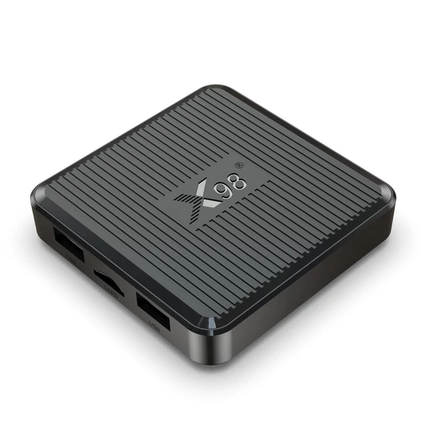 X98Q Android 11.0 Smart TV Box Amlogic S905W2 UHD 4K médialejátszó 2.4G/5G kétsávos WiFi AV1 VP9 H.265 dekódoló távirányító - 8GB