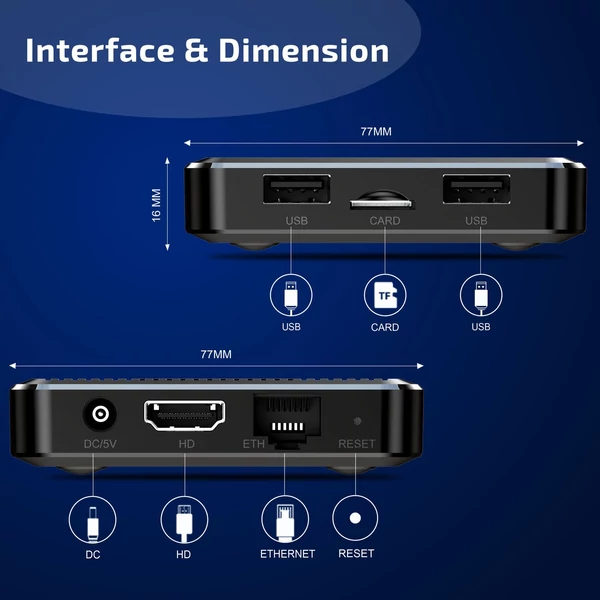 X98Q Android 11.0 Smart TV Box Amlogic S905W2 UHD 4K médialejátszó 2.4G/5G kétsávos WiFi AV1 VP9 H.265 dekódoló távirányító - 8GB