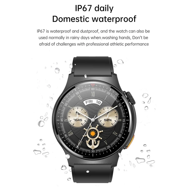 1,39 hüvelykes sport okosóra IP67 vízálló BT5.1 fitneszkövető - Fekete, változat 3