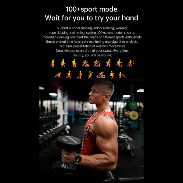 1,39 hüvelykes sport okosóra IP67 vízálló BT5.1 fitneszkövető - Ezüst, változat 2