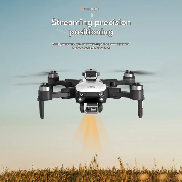 S2S kettős kamerás távirányítós drone WiFi FPV akadályok elkerülése tároló táskával - 4k, 1 akkumulátor