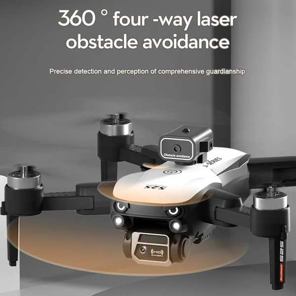 S2S kettős kamerás távirányítós drone WiFi FPV akadályok elkerülése tároló táskával - 4k, 1 akkumulátor