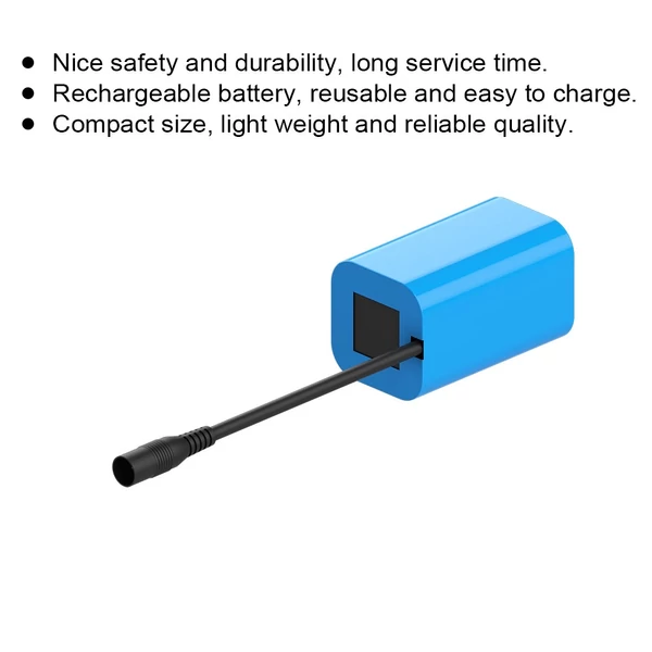 7,4V 12000mAh újratölthető csereakkumulátor horgászcsali csónakhoz - 1db