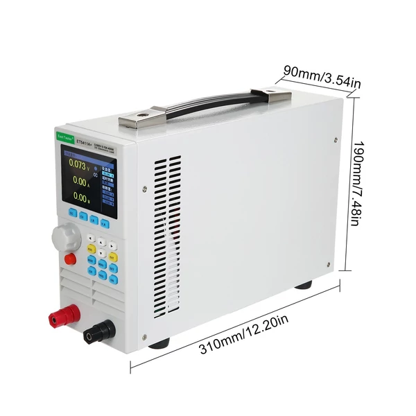 East Tester ET5411A+ programozható egycsatornás DC elektronikus terhelésű 500V 15A 400W teszter CC CV CR CP CC+CV CR+CV mód 2,8 hüvelykes TFT LCD képernyő akkumulátor és LED teszter