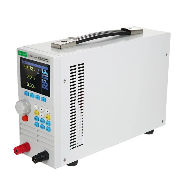 East Tester ET5411A+ programozható egycsatornás DC elektronikus terhelésű 500V 15A 400W teszter CC CV CR CP CC+CV CR+CV mód 2,8 hüvelykes TFT LCD képernyő akkumulátor és LED teszter