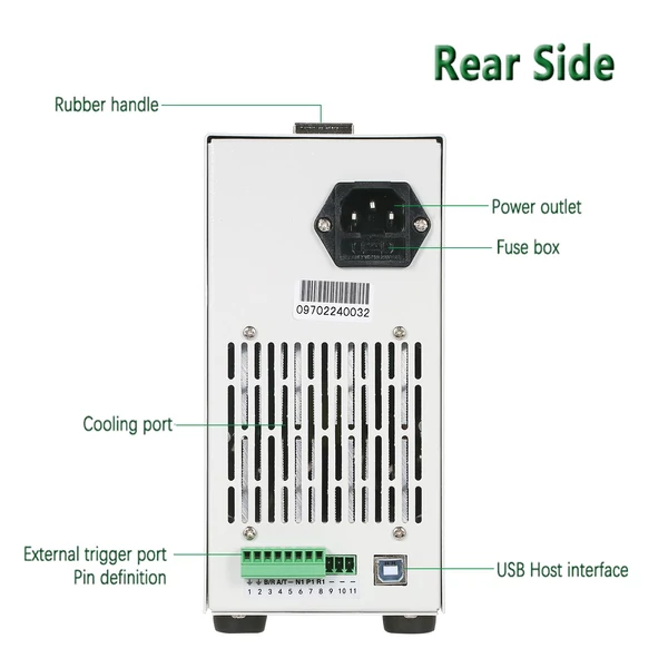 East Tester ET5411A+ programozható egycsatornás DC elektronikus terhelésű 500V 15A 400W teszter CC CV CR CP CC+CV CR+CV mód 2,8 hüvelykes TFT LCD képernyő akkumulátor és LED teszter
