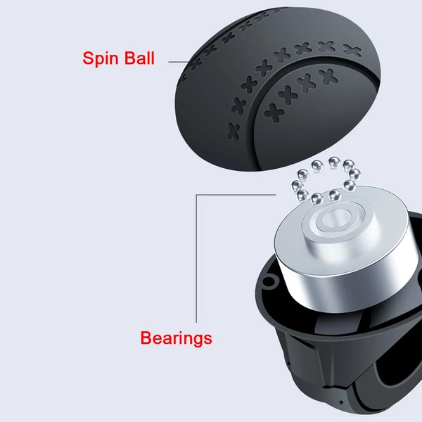 Kormánykerék erősítő golyó 360°-os autók kormánykerék forgógombja csúszásgátló vezetési segéd az autó SUV teherautó traktorokhoz