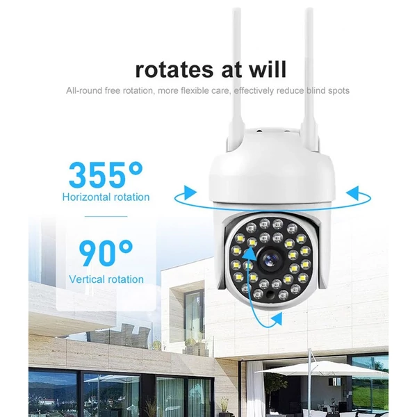 Intelligens WiFi 1080P kamerarendszer vízálló vezeték nélküli monitor