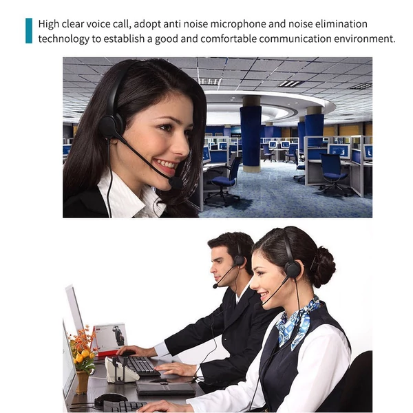 Egyoldalas USB vezetékes headset Call Center monó fejhallgató