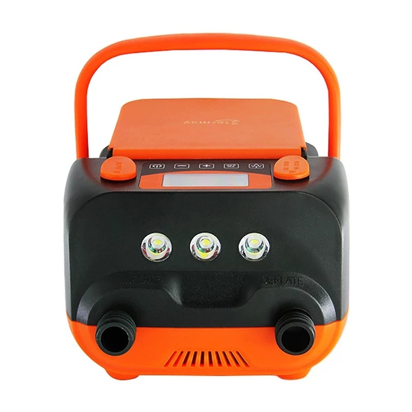 STERMAY 16PSI intelligens kétfokozatú levegőszivattyú 6 db fúvókával, LCD kijelzővel 6000 mAh elektromos szivattyú támogatja a felfújást és leeresztést
