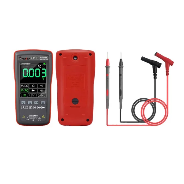 2 az 1-ben digitális hőkamerás multiméter, 2,8 hüvelykes színes kijelző, 24*32 hőkamerás pixel 6000 számláló - ET11S