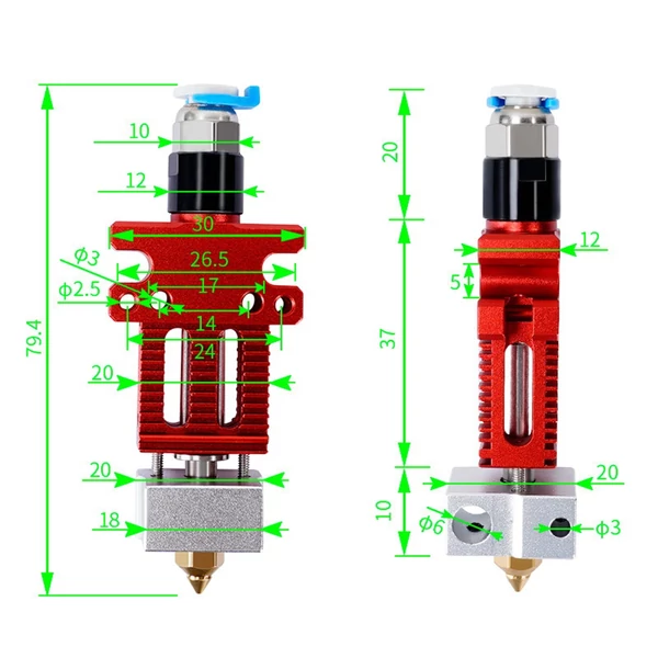 CR-6 SE Hotend szett